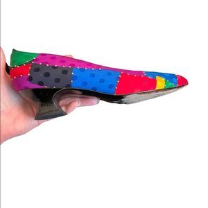 Stuart Weitzman vintage bright stud kitten heel pump size 7B